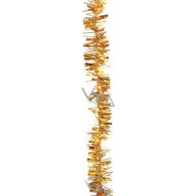 Kette aus breiteren und schmaleren Fransen, Goldlänge 200 cm