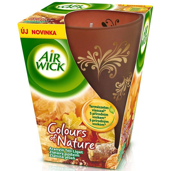 Air Wick Farben der Natur Golden Autumn Premium Duftkerze in Glas 150 g