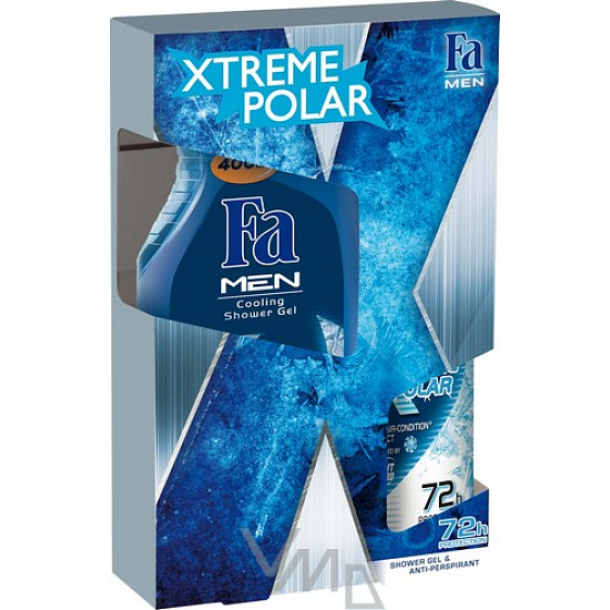 Fa Men Xtreme Polar Duschgel 400 ml + Deodorant Spray 150 ml, Kosmetikset