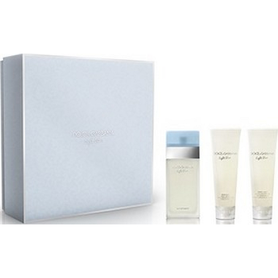 Dolce & Gabbana Hellblau Eau de Toilette 50 ml + Körpercreme 50 ml + Duschgel 50 ml, Geschenkset