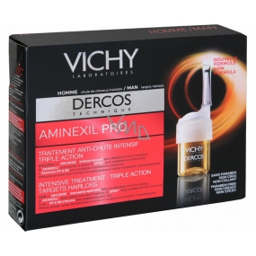 Vichy Dercos Aminexil Pro Haarausfallbehandlung für Männer 18 x 6 ml