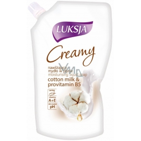 Luksja Creamy Cotton Milch & Provitamin B5 Flüssigseife nachfüllen 400 ml