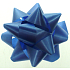 Nekupto Starfish mittlerer Standard dunkelblau 6,5 cm