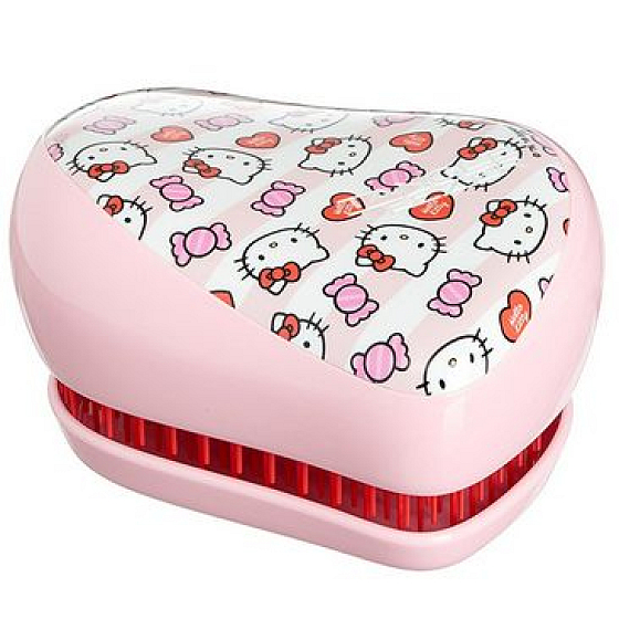 Tangle Teezer Compact Professionelle kompakte Haarbürste, Candy Stripes