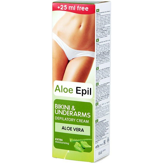 Aloe Epil Bikini & Achsel Enthaarungscreme für Achselhöhlen und Bikini 125 ml