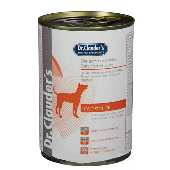 Dr. Clauders Special Diet Intestinal komplettes Super-Premium-Futter für Hunde mit Krankheit oder Operation 400 g