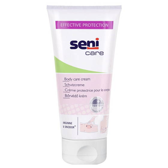 Seni Care Schutzende Körpercreme mit Arginin schützt vor entzündlichen Zuständen, Hautreizungen und Dekubitus 200 ml