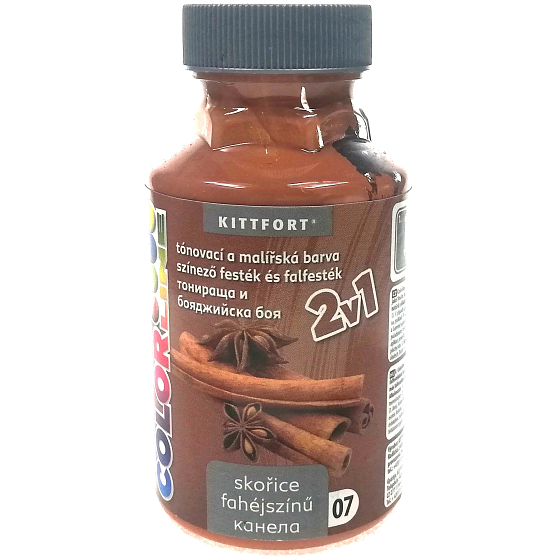 Kittfort Color Line 2in1 flüssige Tönungs- und Malerfarbe 07 Zimt 350 g