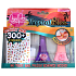 Bo-Po Tropical Bliss Peeling Nagellack Lila 2,5 ml + Peeling Nagellack Pink 2,5 ml + Nagelsticker, Kosmetikset für Kinder