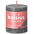 Bolsius Rustikale Kerze dunkelgrau Zylinder 68 x 80 mm