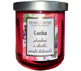 Heart & Home Frische Grapefruit und schwarze Johannisbeere Soja-Duftkerze mit dem Namen Lucka 110 g