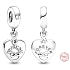 Charms Sterling Silber 925 Forever friends, Unendlichkeitsarmband Anhänger, Freundschaft
