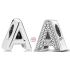 Charme Sterling Silber 925 Alphabet Buchstabe A, Perle für Armband
