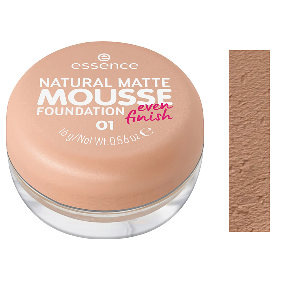 Essence Natural Matte Mousse Foundation Schaum-Make-up 01 16 g