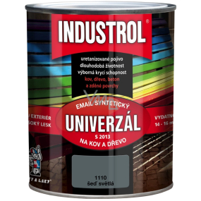 Industrol S2013 Univerzál lesk vrchní barva na kov a dřevo 1110 Šeď světlá 0,75 l Industrol S2013 Univerzál lesk vrchní barva na kov a dřevo 1110 Šeď světlá 0,75 l
