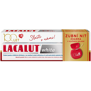 Lacalut White Zahnpasta + Zahnseide, 75 ml Lacalut White Zahnpasta + Zahnseide, 75 ml