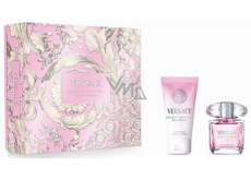 Versace Bright Crystal Pour Femme toaletní voda 30 ml + tělové mléko 50 ml, dárková sada pro ženy