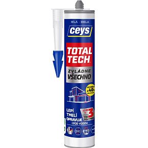 Ceys Total Tech universelles Kleber und Dichtmittel, weiß, 290 ml