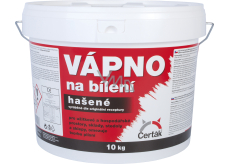 Vápno na bílení, hašená vápenná barva, Čerťák, 10 kg