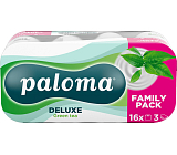 Paloma 3-lagiger Toilettenpapier Green Tea, 16 Rollen