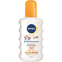 Nivea Sun Kids OF 50+ Protect & Sensitive Kinder Sonnen spray, 200 ml