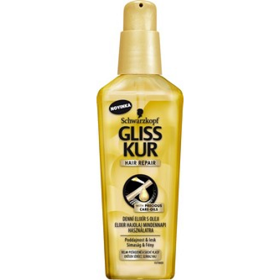 Gliss Kur Ultimate Repair Tägliches Elixier mit Ölen für strapaziertes und trockenes Haar 75 ml