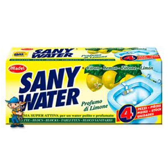 SanyWater Lemon Toilettenvorhang mit Zitronenduft 4 Stück