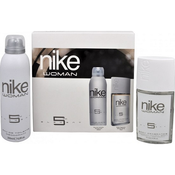 Nike 5th Element for Woman parfümiertes Deodorantglas für Frauen 75 ml + Deodorant Spray 200 ml, Kosmetikset