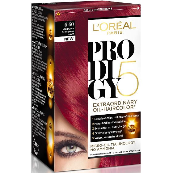 Loreal Paris Prodigy 5 Haarfarbe 6.60 Sehr intensives Rot