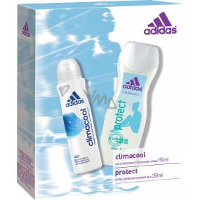 Adidas Climacool Deodorant Antitranspirant Spray 150 ml + Protect Duschgel 250 ml, für Frauen Kosmetikset
