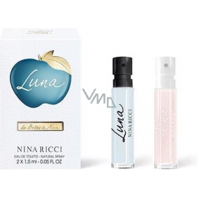 Nina Ricci Nina Luna Eau de Toilette 1,5 ml + Nina Ricci Nina Eau de Toilette 1,5 ml mit Spray, Fläschchen