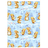 Ditipo Geschenkpapier 70 x 200 cm Weihnachten hellblau Hase 2013900