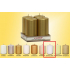 Lima Candle glatter Metallfrost-Effektzylinder 50 x 100 mm 4 Stück