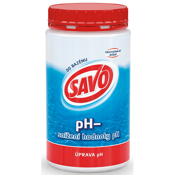 Savo pH- Senkung des pH-Werts im Schwimmbad 1,2 kg, MHD 02.2026