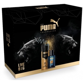 Puma Live Big Eau de Toilette für Männer 50 ml + Deodorant Spray für Männer 150 ml, Geschenkset