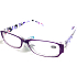 Berkeley Reading Prescription Glasses +2.0 lila Plastikseite mit Rechtecken 1 Stück MC2084