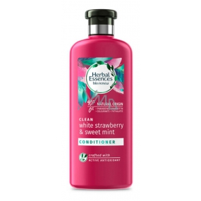 Kräuteressenzen Clean Strawberry & Sweet Mint Conditioner mit Erdbeeren und Minze für glänzendes und hydratisiertes Haar ohne Parabene 360 ml