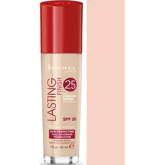 Rimmel London Lasting Finish 25H Make-up 010 Leichtporzellan 30 ml