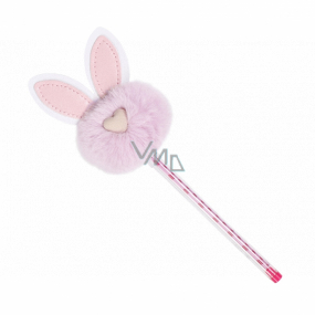 Albi Kugelschreiber mit Pompon Pink Bunny