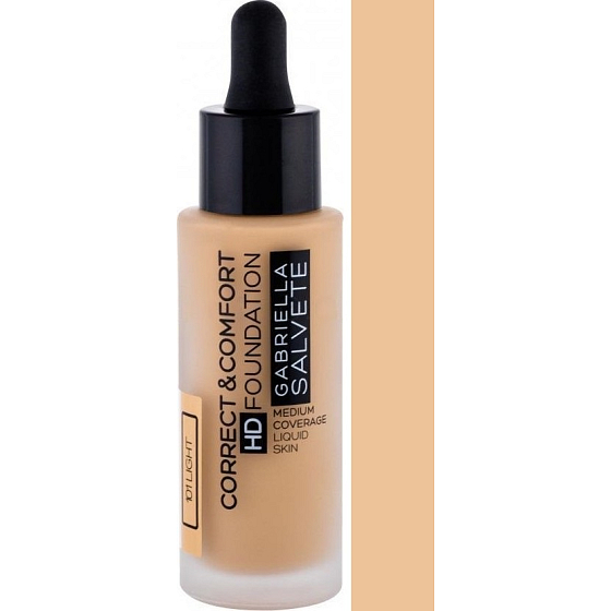 Gabriella Salvete Correct & Comfort HD Foundation Make-up 101 Light 29 ml