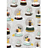 Ditipo Geschenkpapier 70 x 200 cm weihnachtliche silberne Briefbeschwerer