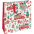 Nekupto Geschenk Papiertüte Luxus 33 x 33 cm Weihnachtsauto mit Baum WLIL 1978