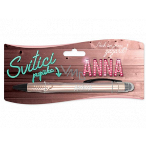 Nekupto Glühender Stift mit dem Namen Anna, Touch Tool Controller 15 cm