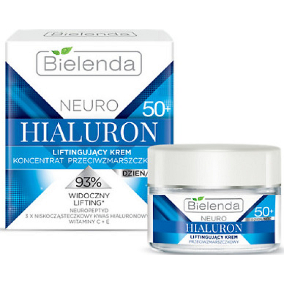 Bielenda Neuro Hyaluron 50+ Feuchtigkeits-Lifting-Gesichtscreme Tag/Nacht 50 ml