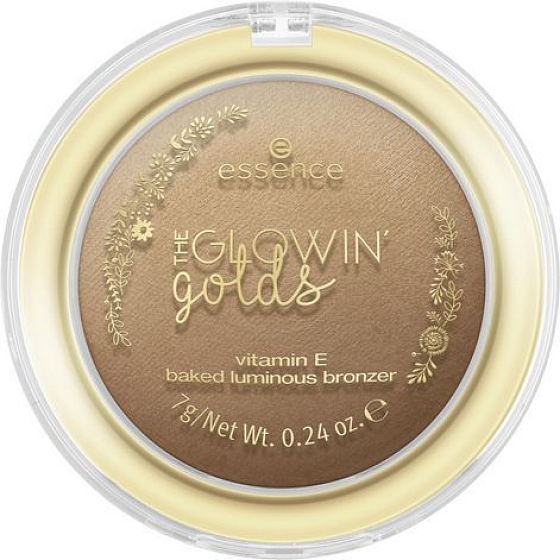 Essenz The Glowin 'Golds Vitamin E Gebackener leuchtender Bronzer Bronzer 01 Live Life Golden! 7 g