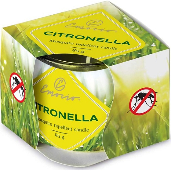 Emocio Dekor Citronella Duftkerzenglas 70 x 62 mm 85 g