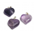 Amethyst Herz Anhänger Naturstein 2,2 cm 1 Stück, Stein der Könige und Bischöfe