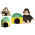 EP Line Happy Nappers Monkey 3in1-Kissen und Plüschtier mit Geräuschen 35 x 38 x 20 cm