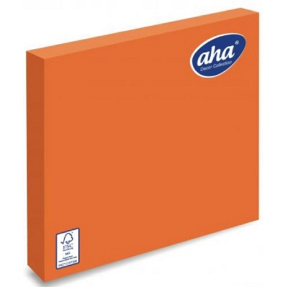 Aha Papierservietten 3-lagig 33 x 33 cm 20 Stück Leuchtend Orange
