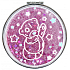 Me To You Kosmetikspiegel mit Glitzersternen 8 cm